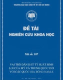 Đề tài khoa học: Vai trò dẫn dắt tỷ suất sinh lợi của Mỹ và Trung Quốc đối với các quốc gia Đông Nam Á