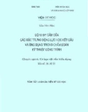 Tóm tắt luận án Tiến sỹ cơ học: Độ nhạy cảm của các đặc trưng động lực học kết cấu và ứng dụng trong chẩn đoán kỹ thuật công trình