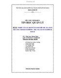 Tiểu luận tin học quản lý: Nghiên cứu các nhân tố tác động đến việc lựa chọn nhà cung cấp dịch vụ internet ADSL của các hộ gia đình tại Tp.HCM