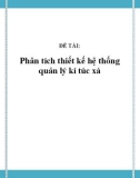 Đồ án tốt nghiệp - Phân tích thiết kế hệ thống - Phân tích thiết kế hệ thống quản lý kí túc xá