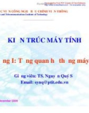 Bài giảng Kiến trúc máy tính: Chương 1 - TS. Nguyễn Qúy Sỹ