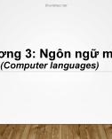 Bài giảng Nhập môn Tin học: Chương 3 - Từ Thị Xuân Hiền