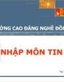 Bài giảng Nhập môn Tin học: Chương 4 - ThS. Trương Vĩnh Hảo