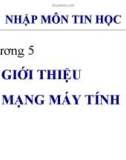 Bài giảng Nhập môn tin học - Chương 5: Giới thiệu mạng lưới máy tính