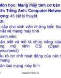 Bài giảng Mạng máy tính căn bản: Chương 1 - Phan Vĩnh Thuần