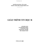 Giáo trình Tin học B - ĐH Cửu Long