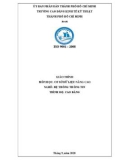 Giáo trình Cơ sở dữ liệu nâng cao (Ngành: Hệ thống thông tin) - CĐ Kinh tế Kỹ thuật TP.HCM