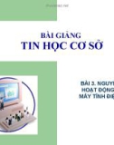 Bài giảng Tin học cơ sở: Bài 3 - Đào Kiến Quốc