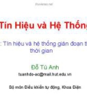 Tín Hiệu và Hệ Thống - Bài 9: Tín hiệu và hệ thống gián đoạn theo thời gian