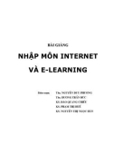 Bài giảng Nhập môn internet và E-learning