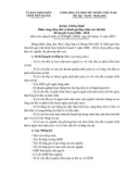 Bảng tổng hợp phân công, theo dõi và đánh giá thực hiện các chỉ tiêu kế hoạch 5 năm 2006 - 2010