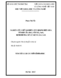 Tóm tắt Luận án Tiến sĩ Hóa học: Nghiên cứu chế tạo điện cực quang điện hóa tổ hợp của PbO2 với TiO2, SnO2 định hướng xử lý metyl da cam