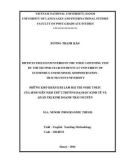 Master minor programme thesis English linguistics: Difficulties encountered in the toeic listening test by the second year students at university of economics and business administration Thai Nguyen university