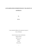 Doctoral thesis of Philosophy: An examination of idiosyncratic volatility in Australia