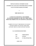 Master minor programme thesis English linguistics: A study on conceptual metaphors in economic reports in the New York times from the perspective of cognitive linguistics