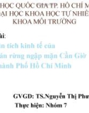 Đề tài: Phân tích kinh tế của dự án rừng ngập mặn Cần Giờ ở Thành Phố Hồ Chí Minh