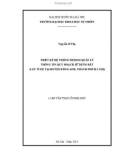 Luận văn Thạc sĩ Khoa học: Thiết kế hệ thống WebGIS quản lý thông tin quy hoạch sử dụng đất (lấy ví dụ tại huyện Đông Anh, thành phố Hà Nội)