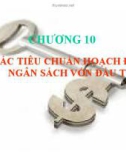 Thuyết trình: Các tiêu chuẩn hoạch định ngân sách vốn đầu tư