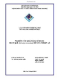 Luận văn tốt nghiệp Đại học: Nghiên cứu khả năng sử dụng trùn Quế để xử lý phân gà