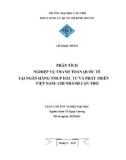 Luận văn tốt nghiệp đại học: Phân tích hiệu quả nghiệp vụ thanh toán quốc tế tại Ngân hàng Đầu tư và Phát triển Việt Nam, chi nhánh Cần Thơ