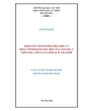 Luận văn tốt nghiệp đại học: Khảo sát thành phần hóa học và hoạt tính kháng oxy hóa của loài địa y Dirinaria Applanata (FÉE) D. D. Awasthi