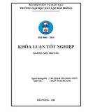 Đồ án tốt nghiệp ngành Kỹ thuật môi trường: Đánh giá hiện trạng quản lý rác thải sinh hoạt tại quận Lê Chân - Hải Phòng