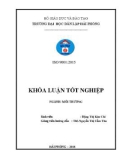 Đồ án tốt nghiệp ngành Kỹ thuật môi trường: Nghiên cứu đánh giá một số tác động chính tới môi trường của dự án sản xuất linh kiện nhựa cho máy giặt