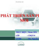 Báo cáo tiểu luận: Phát triển sản phẩm mới