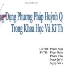 Báo cáo tiểu luận: Ứng dụng phương pháp huỳnh quang trong khoa học và kỹ thuật