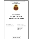 Báo cáo môn học tin học ứng dụng (Chuyên ngành dược)