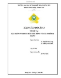 Báo cáo đồ án: Xây dựng Website bán máy tính và các thiết bị mạng