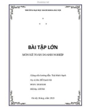 Bài tập lớn môn Kế toán doanh nghiệp