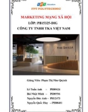 Tiểu luận môn Marketing mạng xã hội: Xây dựng chiến lược truyền thông mạng xã hội cho công ty TNHH TKA Việt Nam