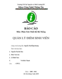 Báo Cáo môn Phân Tích Thiết Kế Hệ Thống