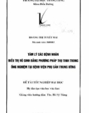 Đồ án tốt nghiệp đại học: Tâm lý các bệnh nhân điều trị vô sinh bằng phương pháp thụ tinh trong ống nghiệm tại bệnh viện phụ sản trung ương