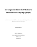 Master's thesis of Applied Science (Medical and Health Physics): Investigation of dose distribution to breasts in coronary angiography