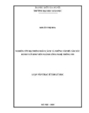 Luận văn Thạc sĩ Tâm lý học: Nghiên cứu đặc điểm nhân cách và những vấn đề cảm xúc hành vi ở sinh viên ngành công nghệ thông tin