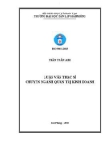 Luận văn Thạc sỹ ngành Quản trị kinh doanh: Một số giải pháp hoàn thiện quản lý chất lượng theo tiêu chuẩn ISO 9001: 2015 tại UBND quận Kiến An, thành phố Hải Phòng