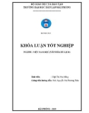 Khóa luận tốt nghiệp ngành Văn hóa du lịch: Giải pháp phát triển du lịch nông nghiệp ở Mộc Châu - Sơn La