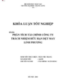 Khóa luận tốt nghiệp: Phân tích tài chính Công ty Trách nhiệm hữu hạn Dệt May Linh Phương