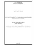 Doctoral thesis summary: Concept learning for description logic based information systems