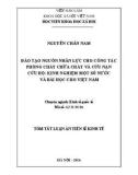 Tóm tắt Luận án Tiến sĩ: Đào tạo nguồn nhân lực Phòng cháy chữa cháy và cứu nạn cứu hộ: Kinh nghiệm một số nước và bài học cho Việt Nam