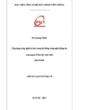 Tóm tắt luận văn Thạc sĩ: Ứng dụng công nghệ ảo hóa trong hệ thống công nghệ thông tin