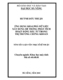 Luận văn thạc sĩ: Ứng dụng khai phá dữ liệu xây dựng hệ thống phân tích hoạt động đầu tư trong thị trường chứng khoán