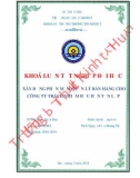 Khóa luận tốt nghiệp: Xây dựng phần mềm quản lý bán hàng cho Công ty trách nhiệm hữu hạn Tấn Lập