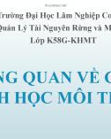 Bài thuyết trình: Tổng quan về chỉ thị sinh học môi trường