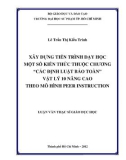 Luận văn Thạc sĩ Giáo dục học: Xây dựng tiến trình dạy học một số kiến thức thuộc chương 'Các định luật bảo toàn' Vật lí 10 Nâng cao theo mô hình Peer Instruction