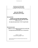 Báo cáo tổng kết khoa học và kỹ thuật: Nghiên cứu ứng dụng công nghệ enzym trong chế biến một số nông sản thực phẩm