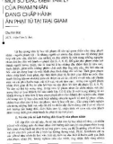 Báo cáo Một số đặc điểm tâm lý của phạm nhân đang chấp hành án phạt tù tại trại giam 