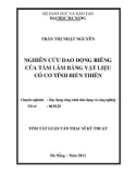 Tóm tắt luận văn Thạc sĩ Kỹ thuật: Nghiên cứu dao động riêng của tấm làm bằng vật liệu có cơ tính biến thiên